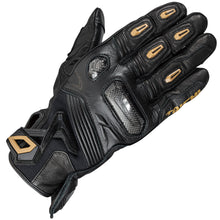 Load image into Gallery viewer, RAPTOR LEATHER GLOVE BLACK/GOLD RST441