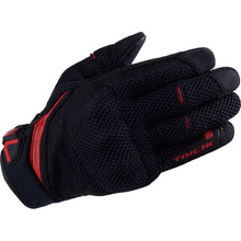 Load image into Gallery viewer, RUBBER KNUCKLE MESH GLOVE BLACK/RED RST447