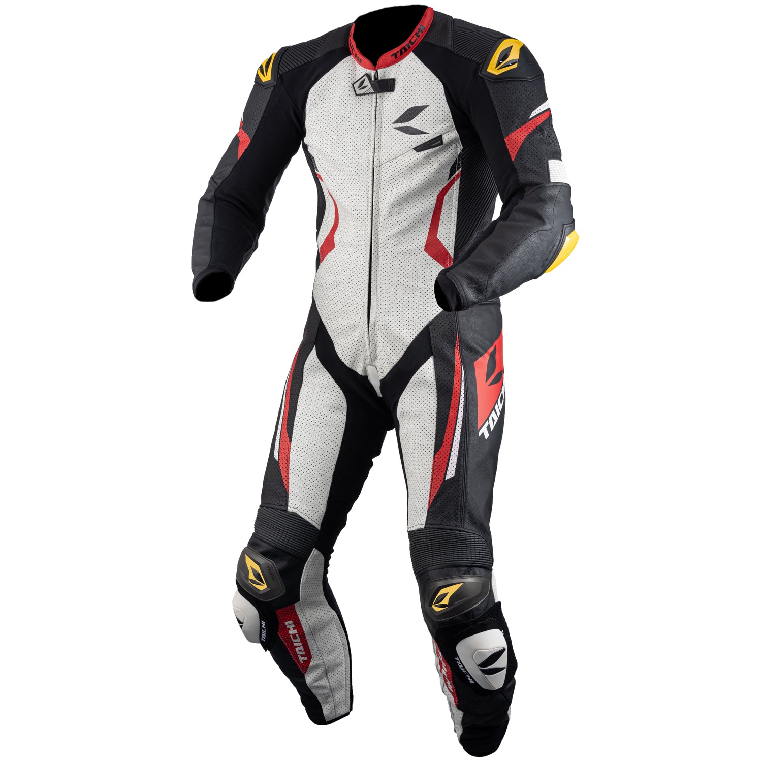 RS TAICHI 革ツナギNXL307BK52M GP-WRX R307 GP-WRX R307 RACING SUIT BLACK/WHITE/RED NXL307 – RS-TAICHI USA