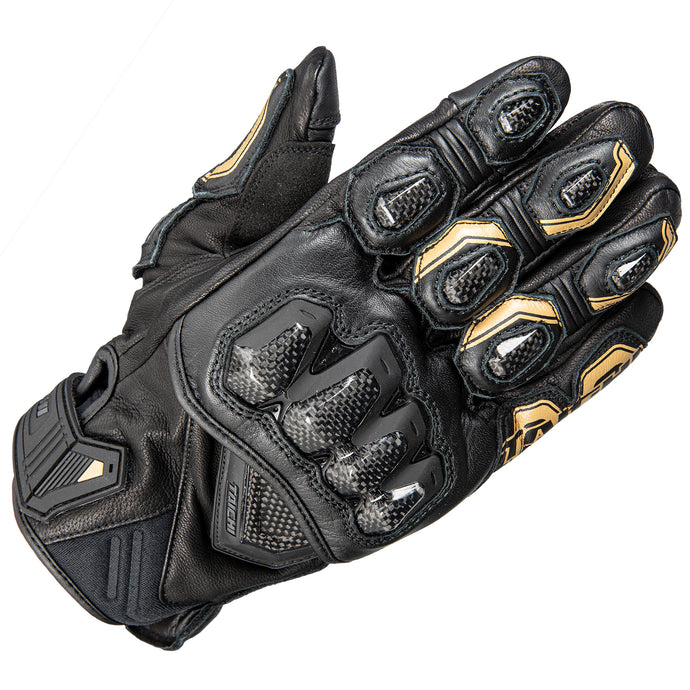 HIGH PROTECTION LEATHER GLOVE BLACK/GOLD