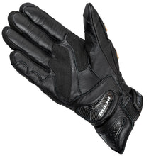 Load image into Gallery viewer, RAPTOR LEATHER  GLOVE BLACK/RED RST441
