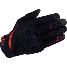 Load image into Gallery viewer, RUBBER KNUCKLE MESH GLOVE BLACK/RED RST447
